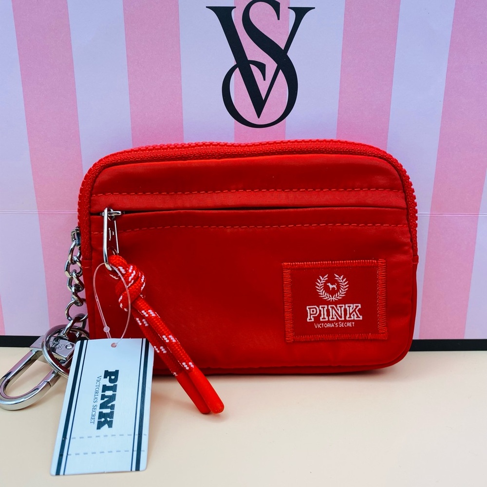 Victoria’s Secret PINK Red Card Case Keychain